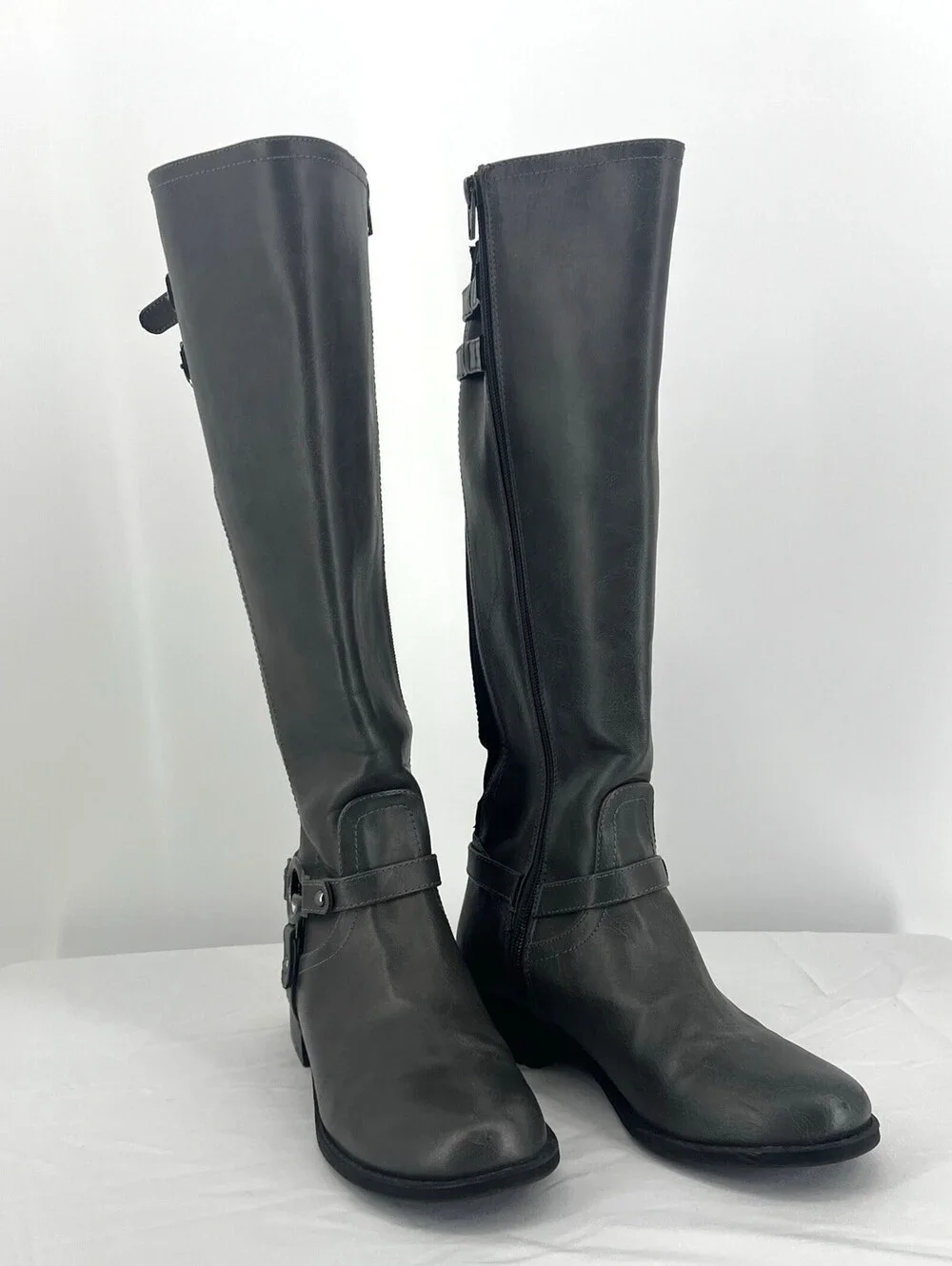 g by Guess Ladies Size 8M Gray Knee High riding boots (88-2)
